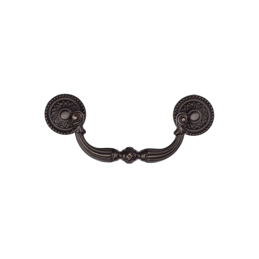 High quality image of M.Marcus - Ornate Drop Pull 96mm Matt Bronze Finish | Sku. tk3085-096-lbn | Trade Door Handles, Kendal.