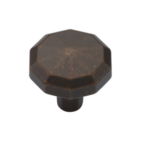 This is an image of a M.Marcus - Terre Cabinet Knob 032mm Matt Bronze Finish, tk4231-032-lbn that is available to order from Trade Door Handles in Kendal.