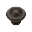 This is an image of a M.Marcus - Domed Round Knob 035mm Matt Bronze Finish, tk4408-035-lbn that is available to order from Trade Door Handles in Kendal.