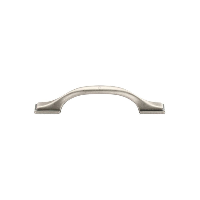 This is an image of a M.Marcus - Luca Cabinet Pull 96mm Distressed Pewter Finish, tk5090-096-dpw that is available to order from Trade Door Handles in Kendal.