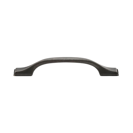 This is an image of a M.Marcus - Luca Cabinet Pull 128mm Matt Bronze Finish, tk5090-128-lbn that is available to order from Trade Door Handles in Kendal.