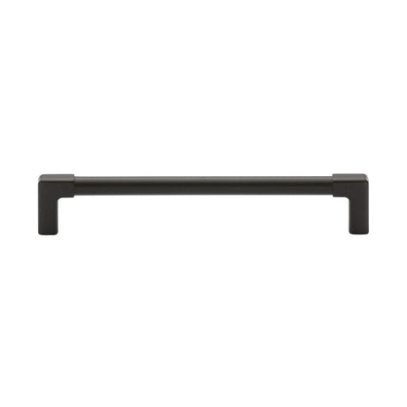 This is an image of a M.Marcus - Mission Cabinet Pull 160mm Matt Black Silk Touch Finish, tk5190-160-sbk that is available to order from Trade Door Handles in Kendal.