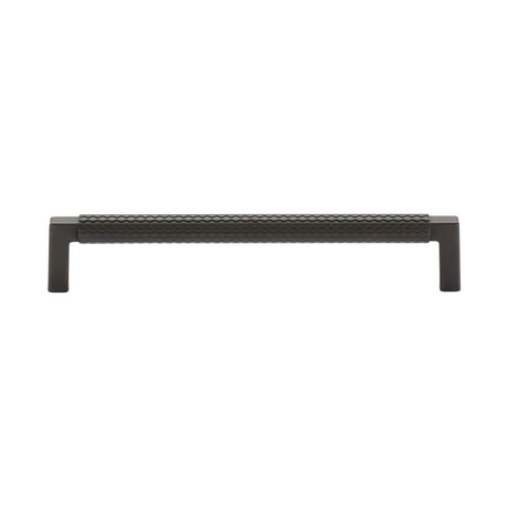 This is an image of a M.Marcus - Paxton Cabinet Pull 160mm Matt Black Silk Touch Finish, tk5191-160-sbk that is available to order from Trade Door Handles in Kendal.