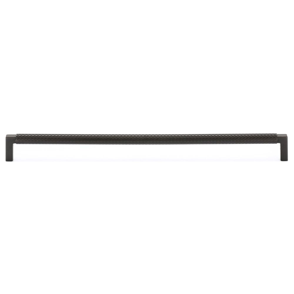 This is an image of a M.Marcus - Paxton Cabinet Pull 320mm Matt Black Silk Touch Finish, tk5191-320-sbk that is available to order from Trade Door Handles in Kendal.