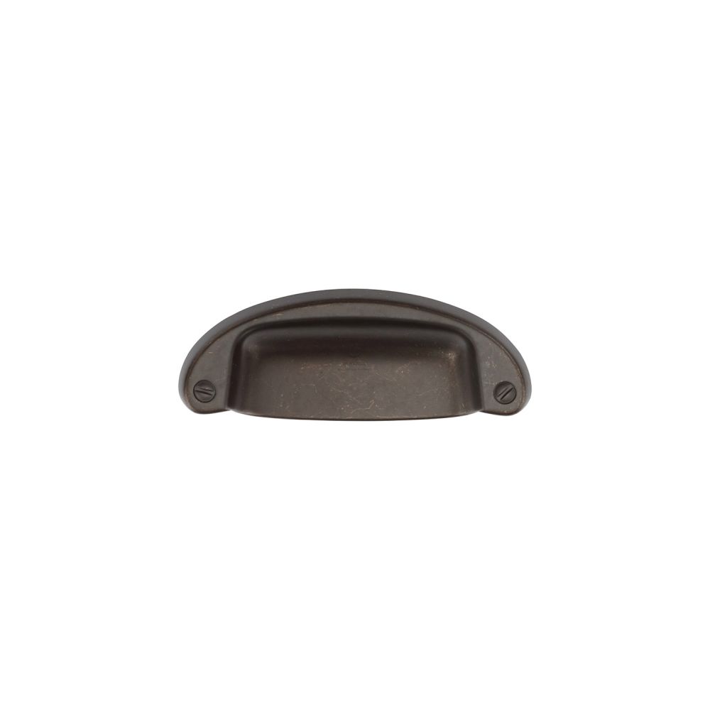 This is an image of a M.Marcus - Classic Cup Pull 032mm Matt Bronze Finish, tk5332-032-lbn that is available to order from Trade Door Handles in Kendal.