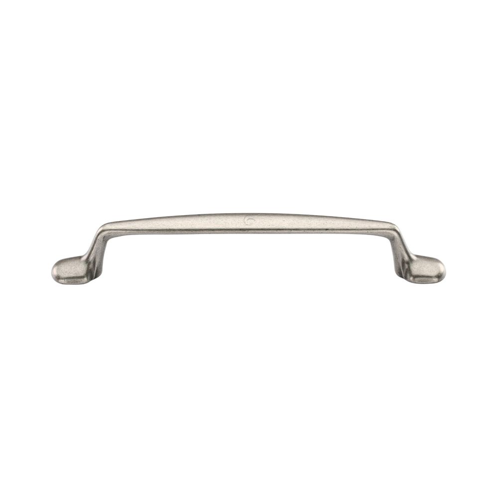 This is an image of a M.Marcus - Classic Cabinet Pull 128mm Distressed Pewter Finish, tk5341-128-dpw that is available to order from Trade Door Handles in Kendal.