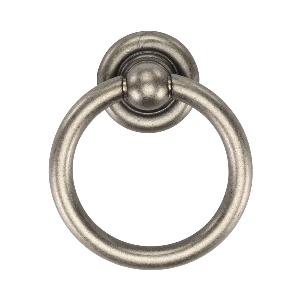 High quality image of M.Marcus - Classic Round Drop Pull 42mm Distressed Pewter Finish | Sku. tk9213-042-dpw | Trade Door Handles, Kendal.