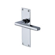 This is an image of a Heritage Brass - Door Handle Lever Latch Trident Design Polished Chrome Finish, tri1310-pc that is available to order from Trade Door Handles in Kendal.