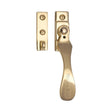 This is an image of a Heritage Brass - Casement Window Fastener Wedge Pattern Polished Brass Finish, v1005-pb that is available to order from Trade Door Handles in Kendal.