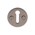 This is an image of a Heritage Brass - Keyhole Escutcheon Matt Bronze Finish, v1010-mb that is available to order from Trade Door Handles in Kendal.