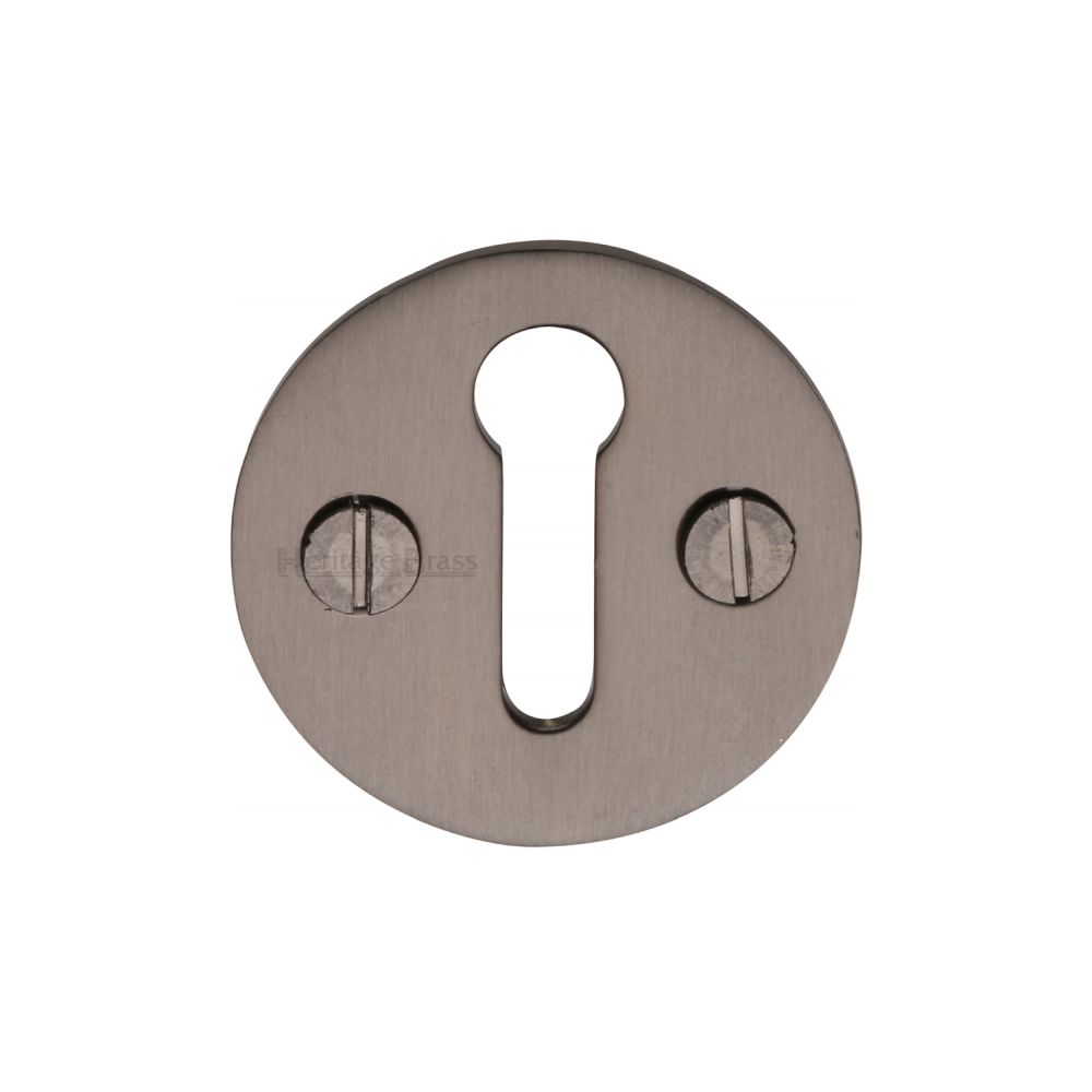 This is an image of a Heritage Brass - Keyhole Escutcheon Matt Bronze Finish, v1010-mb that is available to order from Trade Door Handles in Kendal.