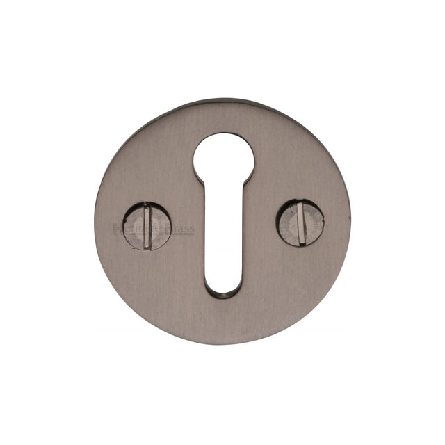 This is an image of a Heritage Brass - Keyhole Escutcheon Matt Bronze Finish, v1010-mb that is available to order from Trade Door Handles in Kendal.