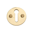 This is an image of a Heritage Brass - Keyhole Escutcheon Polished Brass Finish, v1010-pb that is available to order from Trade Door Handles in Kendal.