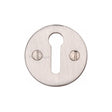 This is an image of a Heritage Brass - Keyhole Escutcheon Satin Nickel Finish, v1010-sn that is available to order from Trade Door Handles in Kendal.