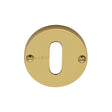 This is an image of a Heritage Brass - Keyhole Escutcheon Polished Brass Finish, v1014-pb that is available to order from Trade Door Handles in Kendal.