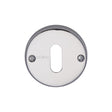 This is an image of a Heritage Brass - Keyhole Escutcheon Polished Chrome Finish, v1014-pc that is available to order from Trade Door Handles in Kendal.