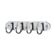 This is an image of a Heritage Brass - Coat Hooks on Plate Satin Chrome Finish, v1079-sc that is available to order from Trade Door Handles in Kendal.