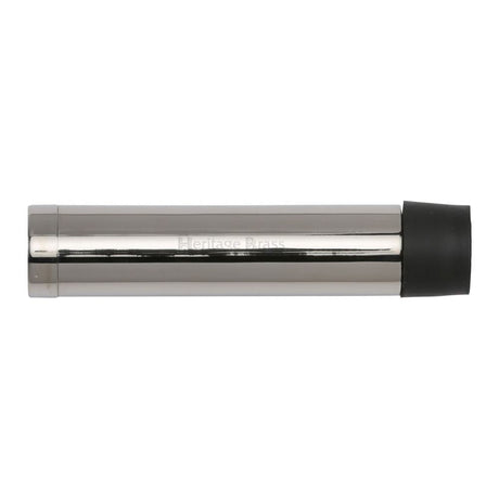 This is an image of a Heritage Brass - Cylindrical Door Stop Without Rose 76mm Polished Nickel Finish, v1081-76-pnf that is available to order from Trade Door Handles in Kendal.