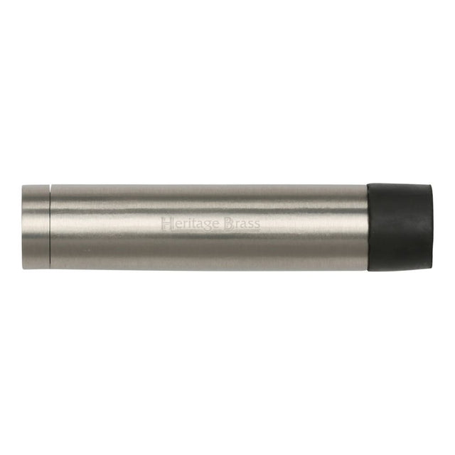 This is an image of a Heritage Brass - Cylindrical Door Stop Without Rose 76mm Satin Nickel Finish, v1081-76-sn that is available to order from Trade Door Handles in Kendal.