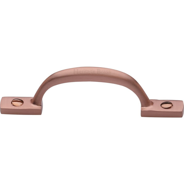 This is an image of a Heritage Brass - Pull Handle Russell Design 102mm Satin Rose Gold Finish, v1090-102-srg that is available to order from Trade Door Handles in Kendal.