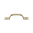 This is an image of a Heritage Brass - Pull Handle Russell Design 102mm Satin Brass Finish, v1090-102-sb that is available to order from Trade Door Handles in Kendal.