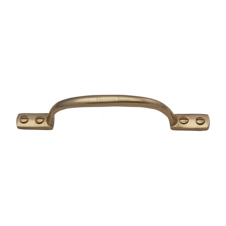 This is an image of a Heritage Brass - Pull Handle Russell Design 152mm Polished Brass Finish, v1090-152-pb that is available to order from Trade Door Handles in Kendal.