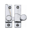 This is an image of a Heritage Brass - Sash Fastener Polished Chrome Finish, v1106-pc that is available to order from Trade Door Handles in Kendal.