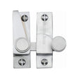 This is an image of a Heritage Brass - Sash Fastener Satin Chrome Finish, v1106-sc that is available to order from Trade Door Handles in Kendal.