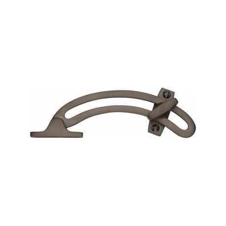 This is an image of a Heritage Brass - Quadrant Stay Matt Bronze Finish, v1118-mb that is available to order from Trade Door Handles in Kendal.