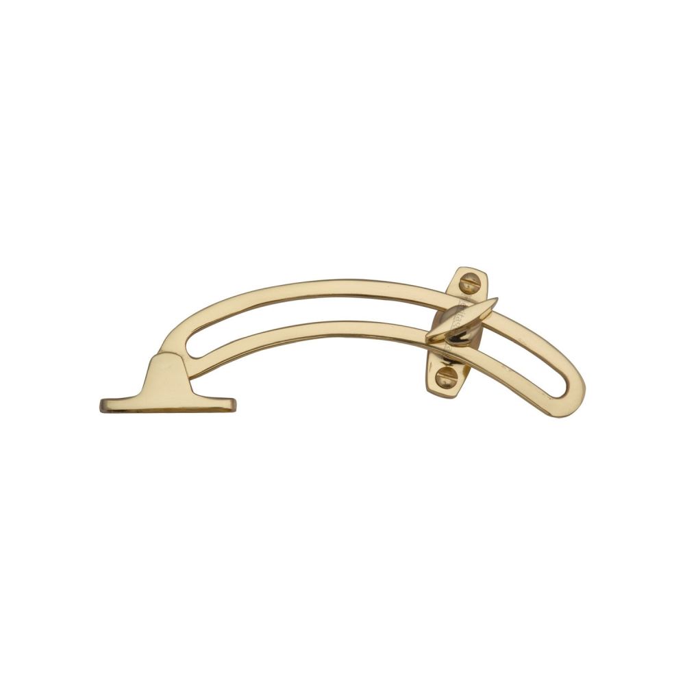 High quality image of Heritage Brass - Quadrant Stay Polished Brass Finish | Sku. v1118-pb | Trade Door Handles, Kendal.