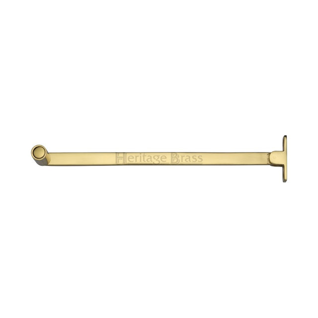 This is an image of a Heritage Brass - Roller Arm Stay 150mm Polished Brass Finish, v1119-6-pb that is available to order from Trade Door Handles in Kendal.