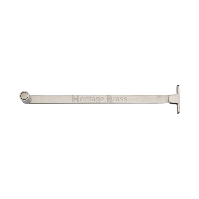 This is an image of a Heritage Brass - Roller Arm Stay 150mm Satin Nickel Finish, v1119-6-sn that is available to order from Trade Door Handles in Kendal.