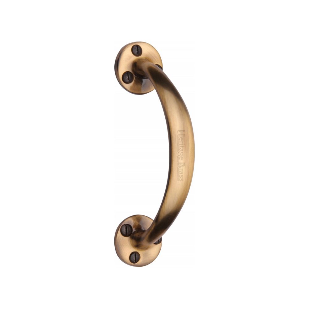 This is an image of a Heritage Brass - Pull Handle Antique Brass Finish, v1140-at that is available to order from Trade Door Handles in Kendal.