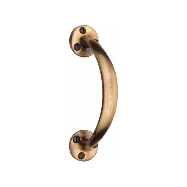 This is an image of a Heritage Brass - Pull Handle Antique Brass Finish, v1140-at that is available to order from Trade Door Handles in Kendal.