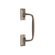 This is an image of a Heritage Brass - Door Pull Handle Cranked Design 8" Satin Nickel Finish, v1150-202-sn that is available to order from Trade Door Handles in Kendal.