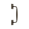 This is an image of a Heritage Brass - Door Pull Handle Cranked Design 10" Matt Bronze Finish, v1150-253-mb that is available to order from Trade Door Handles in Kendal.