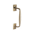 This is an image of a Heritage Brass - Door Pull Handle Cranked Design 10" Polished Brass Finish, v1150-253-pb that is available to order from Trade Door Handles in Kendal.