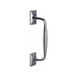 This is an image of a Heritage Brass - Door Pull Handle Cranked Design 10" Polished Chrome Finish, v1150-253-pc that is available to order from Trade Door Handles in Kendal.