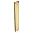 This is an image of a Heritage Brass - Fingerplate 462 x 76mm - Polished Brass Finish, v1166-pb that is available to order from Trade Door Handles in Kendal.