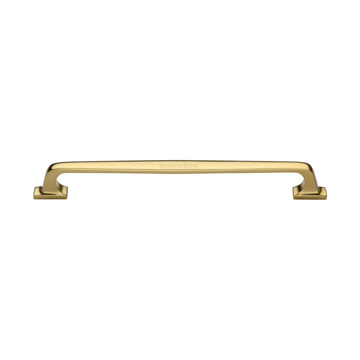 This is an image of a Heritage Brass - Door Pull Handle Durham Design 345mm Polished Brass Finish, v1210-345-pb that is available to order from Trade Door Handles in Kendal.