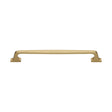 This is an image of a Heritage Brass - Door Pull Handle Durham Design 345mm Satin Brass Finish, v1210-345-sb that is available to order from Trade Door Handles in Kendal.