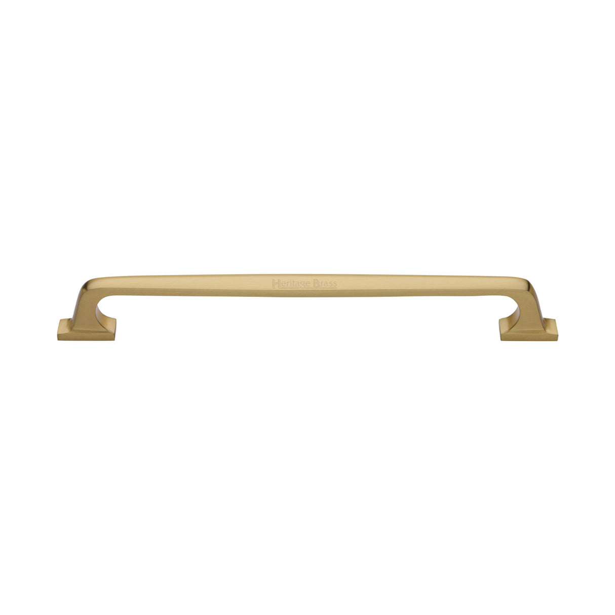 This is an image of a Heritage Brass - Door Pull Handle Durham Design 345mm Satin Brass Finish, v1210-345-sb that is available to order from Trade Door Handles in Kendal.