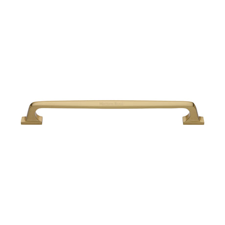 This is an image of a Heritage Brass - Door Pull Handle Durham Design 345mm Satin Brass Finish, v1210-345-sb that is available to order from Trade Door Handles in Kendal.