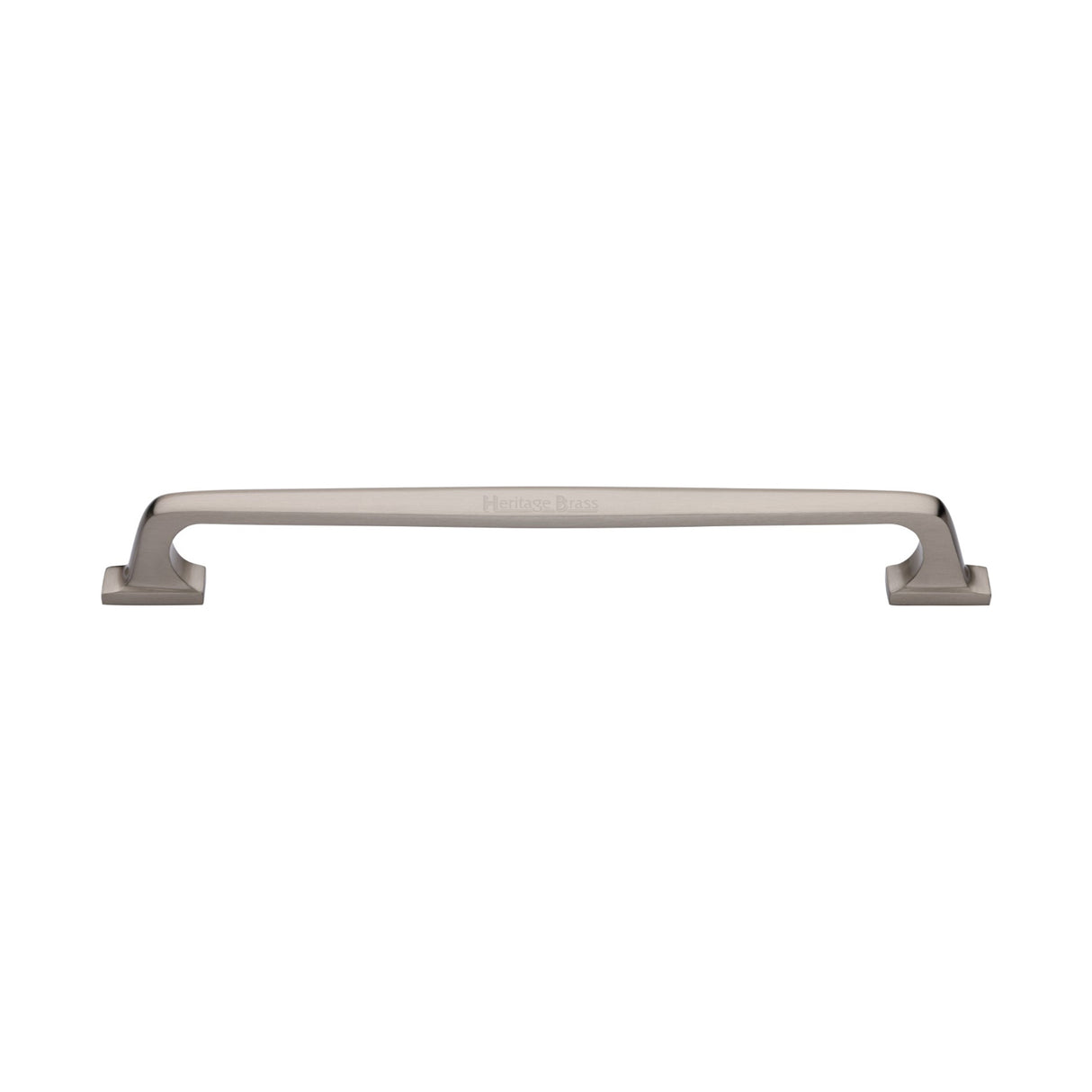 This is an image of a Heritage Brass - Door Pull Handle Durham Design 345mm Satin Nickel Finish, v1210-345-sn that is available to order from Trade Door Handles in Kendal.