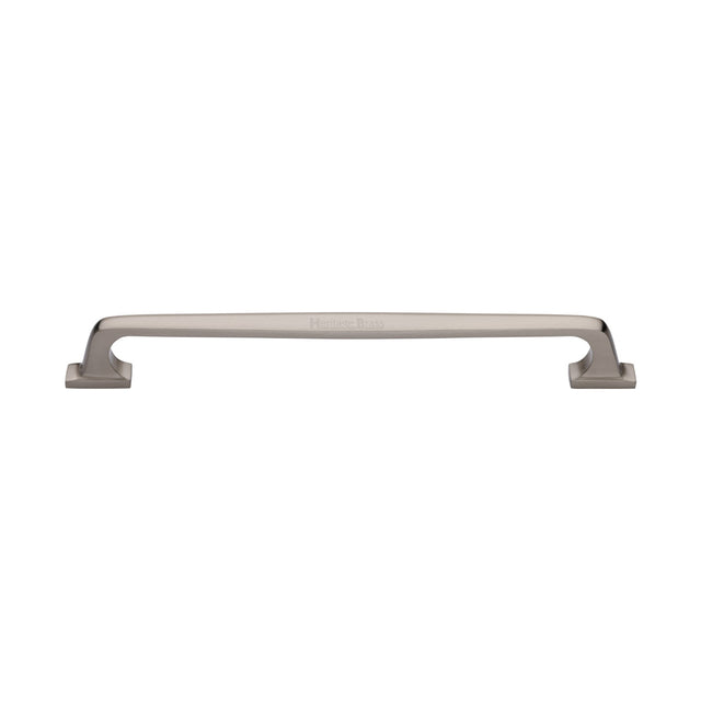 This is an image of a Heritage Brass - Door Pull Handle Durham Design 345mm Satin Nickel Finish, v1210-345-sn that is available to order from Trade Door Handles in Kendal.