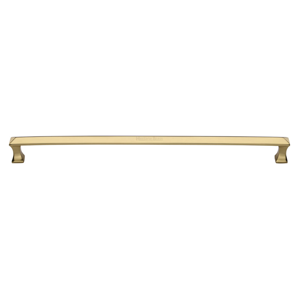 This is an image of a Heritage Brass - Door Pull Handle Pyramid Design 478mm Polished Brass Finish, v1232-478-pb that is available to order from Trade Door Handles in Kendal.