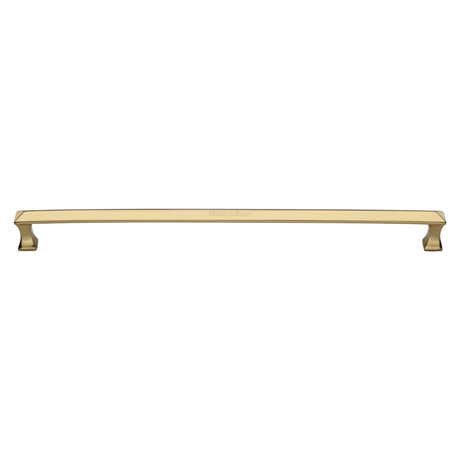 This is an image of a Heritage Brass - Door Pull Handle Pyramid Design 478mm Polished Brass Finish, v1232-478-pb that is available to order from Trade Door Handles in Kendal.