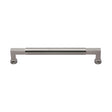 This is an image of a Heritage Brass - Door Pull Handle Bauhaus Design 330mm Satin Nickel Finish, v1312-330-sn that is available to order from Trade Door Handles in Kendal.