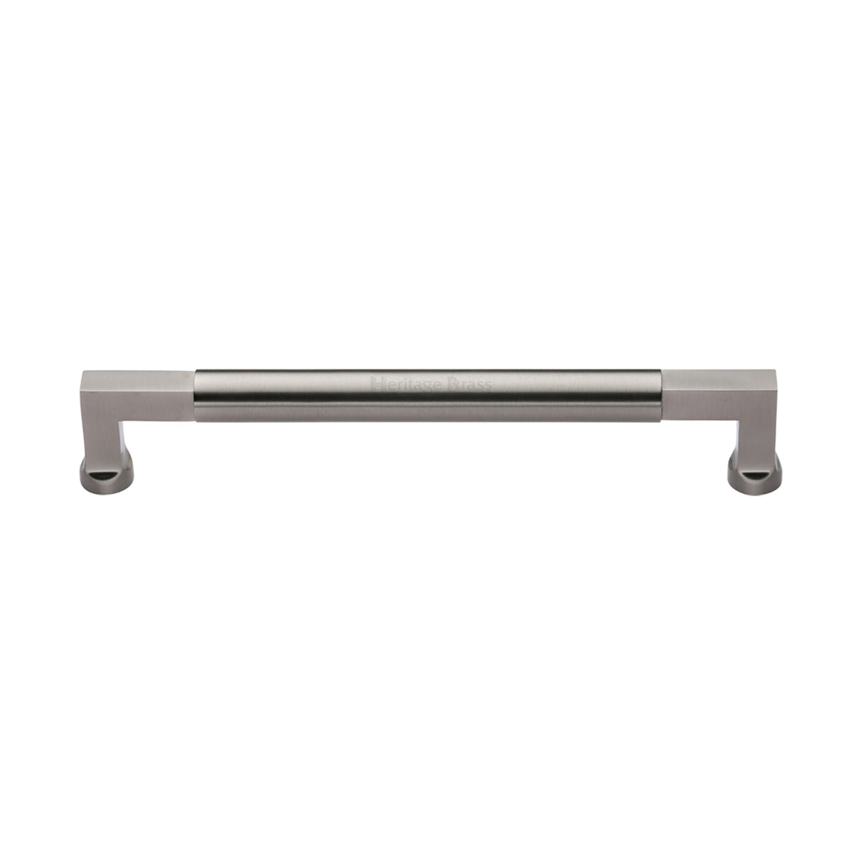 This is an image of a Heritage Brass - Door Pull Handle Bauhaus Design 330mm Satin Nickel Finish, v1312-330-sn that is available to order from Trade Door Handles in Kendal.