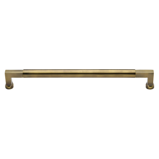 This is an image of a Heritage Brass - Door Pull Handle Bauhaus Design 483mm Antique Brass Finish, v1312-483-at that is available to order from Trade Door Handles in Kendal.